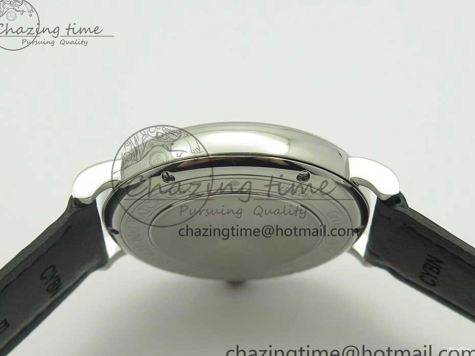 MIROTIME 0306 Supportive Portofino Automatic SS AF 1:1 Best Edition White Dial on Black Croco Leather Strap A 7184